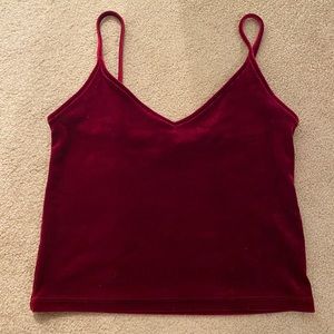 Maroon spaghetti strap top